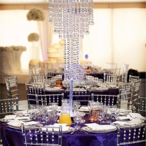 2017 Acrylic Crystal Wedding Centerpiece / Table Centerpiece 80cm Tall * 35cm Diameter