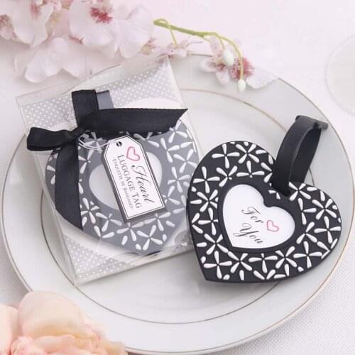 2017 New Heart Airplane Luggage Tag Wedding Supplies Heart Baggage Tag Wedding Favors And Gift Unique Wedding Decorations
