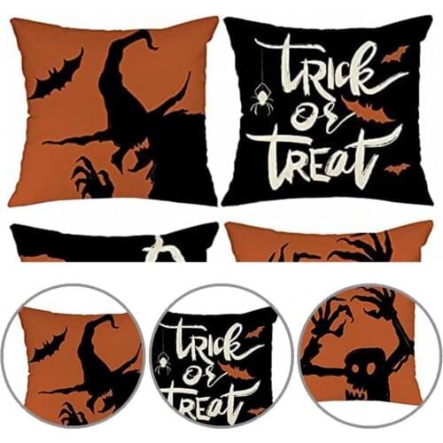 Abstract Painting 4Pcs/Set Novel 45x45cm Halloween Thanksgiving Day Decoration Square Cushion Cover Printing for Cushion