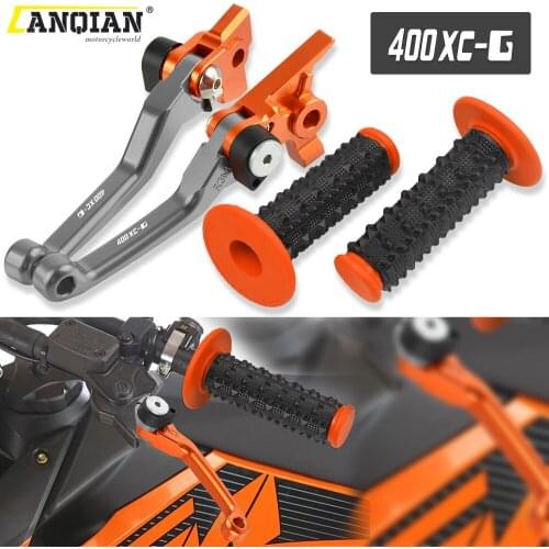 Motorcycle CNC Aluminum Dirt Bike Brake Clutch Levers Rubber Handle Bar For 400 XC-G 400XCG 2002 2003 2004 2005 2006 Accessories