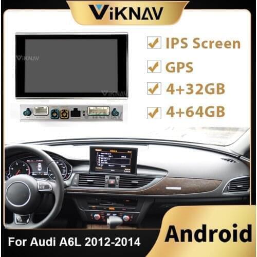 Android Car Radio player For AUDI A6L 2012 2013 2014 Car Split machine Head Unit Stereo Recorder DVD Multimedia Player