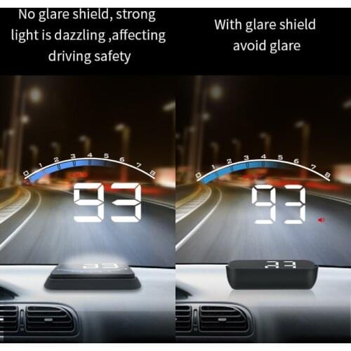 2021 New M6s Auto HUD Car Head Up Display Overspeed Warning Windshield Projector Alarm