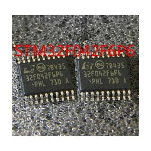 Free Shipping New STM32F042F6P6 IC MCU 32BIT 16KB FLASH 20TSSOP 32F042 STM32F042 best quality. TSSOP20