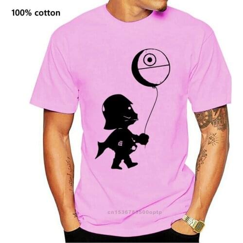 Cooles Death Star Nerd Herren T-Shirt mit Baby Vader - Mnner Banksy Art Shirt