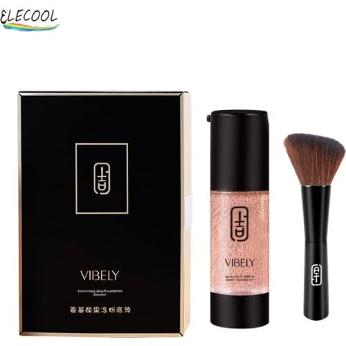 ELECOOL Makeup Base Face Foundation Full Concealer Whitening Cosmetic Beauty Professional Moisturize Waterproof Bright BB Cream