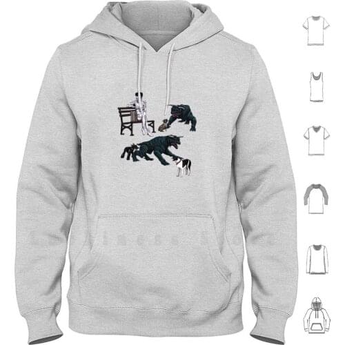 Gozer At The Dog Park hoodies long sleeve Dog Kiersten Essenpreis Pop Culture Ghostbusters Geek Nerd Fun Retro Movies