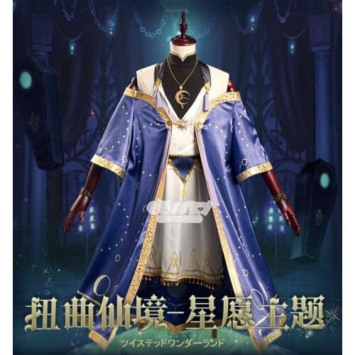 Game Twisted Wonderland HEARTSLABYUL Deuce/Idia/Trey Dance and Wishes SSR Uniforms full set Halloween costume