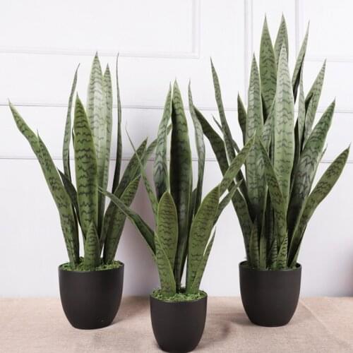 Artificial Tropical Plant Large Branch Pseudophloem Potted Plastic Phloem Leaves Home DIY Family Garden Living Room Decoration