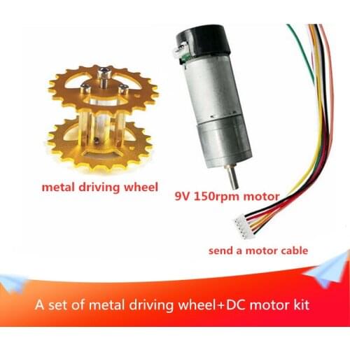 Official Metal Driving Wheel+phi 4mm Motor for Tank Chassis Crawler DIY RC Toy Remote Control Tracked Vehicle Car