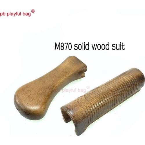 PB Playful bag Outdoor sport AKA M870 solid wood guard Rear support Gel ball gun refitting accessories Tactical CS toy QB32S