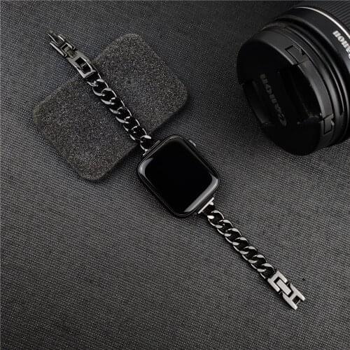 Cowboy Bracelet for Apple Watch Band 40mm 38mm Slim Stainless Steel Wristband for iWatch SE Series 6 5 4 3 2 1 Strap 44mm 42mm