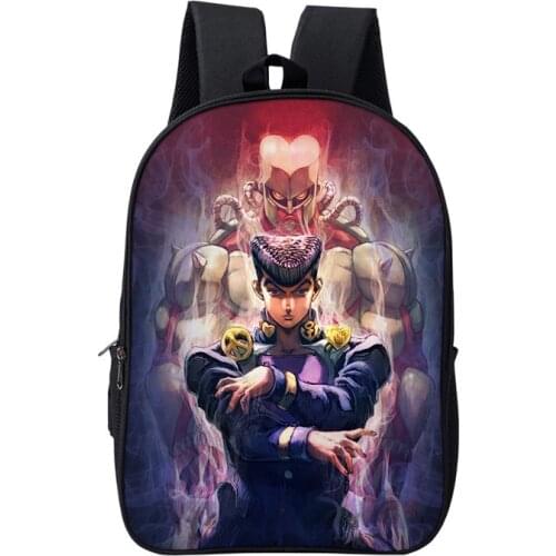 JoJos Bizarre Adventure Shoulder School Bag Satchel Laptop Teenager Student Backpack Printing Rucksack Knapsack Gift Travel