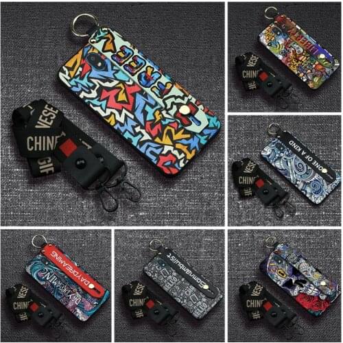 Silicone For Man Phone Case For LG K30 2019 Wristband Waterproof cover Kickstand Anti-knock