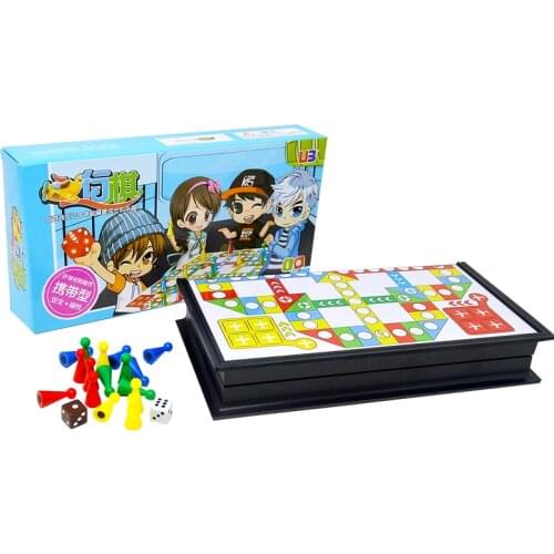 Folding Magnetic Ludo Set 7.4" W3183