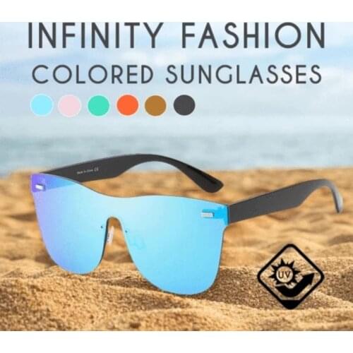 Infinity Fashion Men Mirror Lenses Wooden Sunglasses Multi Color woman Sunglasses For Unisex Driving Rimless Polarized Glasses