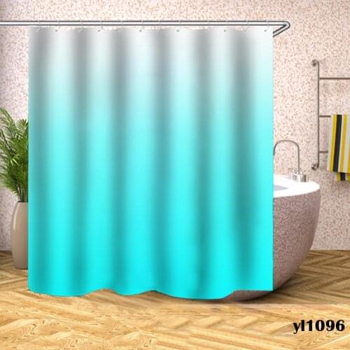 Solid Color Shower Curtains Waterproof Bath Curtains For Bathroom Bathtub Large Wide Bathing Cover Europe Cortina De Chuveiro