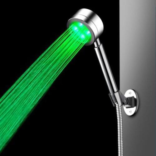 BECOLA LED hand shower Discoloration of cold and hot shower Detachable shower head Free shipping
