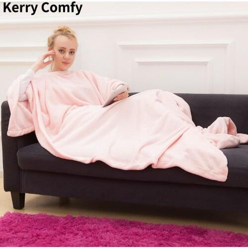 Warm Thick Comfy TV Hoodie Blanket Pocket Throw Blanket Adult and Children Fleece Weighted Blankets for Beds Sofa Travel Home