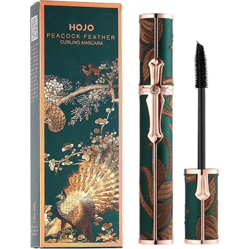 Hojo Curling Mascara Waterproof Anti-transpirant Niet Bloeiende Lange Curling Make-Up Gevoel Van Natural Fiber Mascara TSLM1