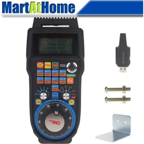 XHC WHB04B-4 CNC 4 Axis Wireless Mach3 MPG Pendant Handwheel Controller for CNC Machine lathe