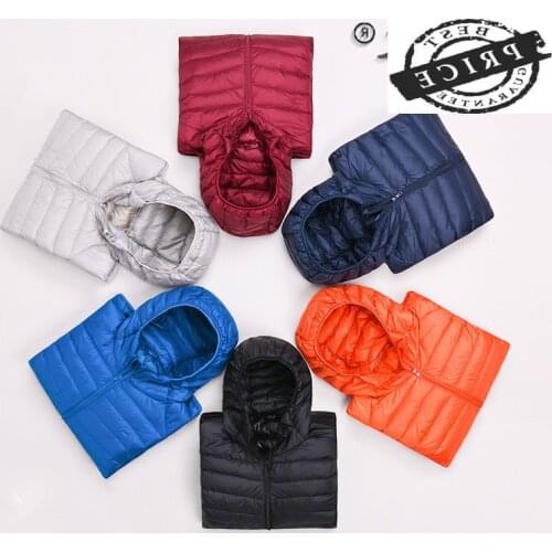 Winter Male Autumn Jacket Mens Down Jacket Ultra Light Down Jacket Men Warm Clothes Hooded Fashion 2021 Ropa Hombre Pph621
