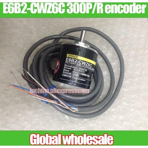 1pcs E6B2-CWZ6C 300P/R encoder for Omron / 300 line rotary optical encoder / incremental ABZ 3-phase encoder