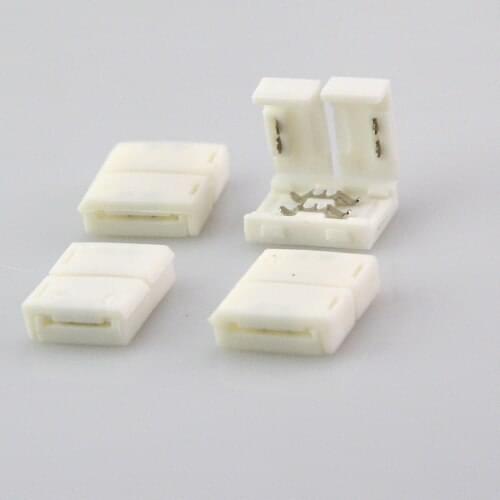 10PCS No soldering 2PIN LED strip connector Single Color 4.5mm For SMD5050 5630 5730 Led Strip light Lighting