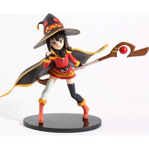 20cm Anime Gods Blessing on this Wonderful World Megumin PVC Japan Anime Figure Model Collectible Toy Doll
