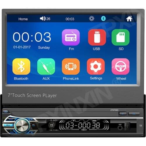 Android 10.0 1din Quad-Core Car GPS Navigation Player 7'' Universal Car Radio WiFi Bluetooth MP5 1 DIN Multimedia Player NO DVD