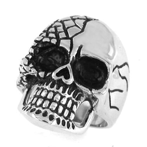 Free shipping! Gothic Biker Ring Classic Skull Ring Stainless Steel Jewelry Punk Motor Ring SWR0155