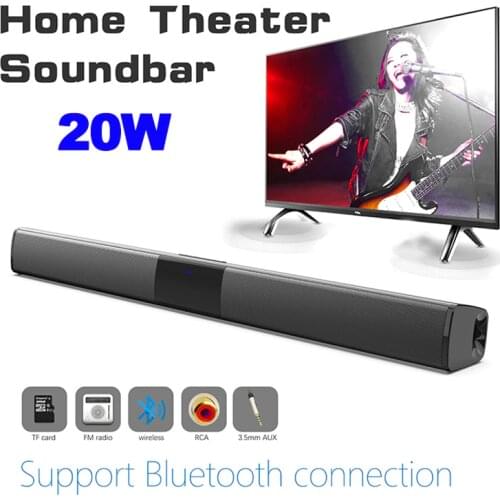 BS-28B Bluetooth Speaker Soundbar Portable Heavy Bass Wireless Remote Control Desktop Car Speaker Home Theater with PC phone