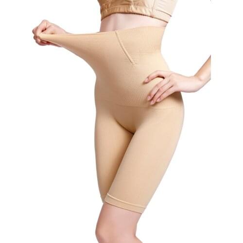 Women Waist Shapewear Tummy Control Shorts High Waist Panty Mid Thigh Body Shaper Bodysuit Shaping Lady Short Tight Leggings