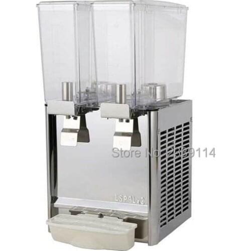 Two-cylinder juice machine Drink container 10L *2 Commercial Juice Dispenser Cool & Mixing Beverage Machine