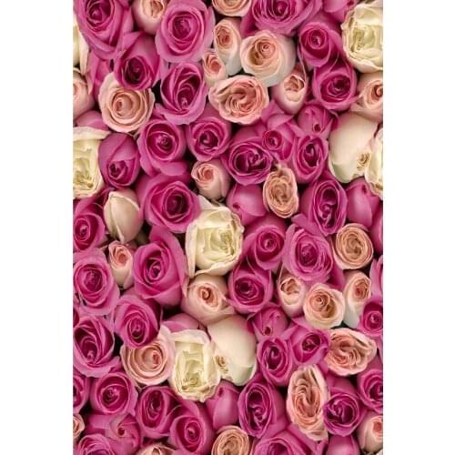 Flowers Photography Backdrop Wedding Photos Baby Shower Backgrounds for Photo Studio Engagement Valentines Day Photocall Custom