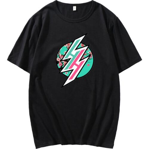 Hentai Haven Logo T-shirt mens anime japan Printed Harajuku summer short-sleeved tshirt men lewd ahegao loli meme Man Tee Shirt