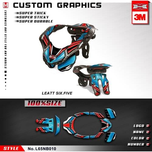 KUNGFU GRAPHICS Custom Decals Motocross Stickers Adhesive Decoration for Leatt DBX GPX 6.5 Neck Brace S/M L/XL