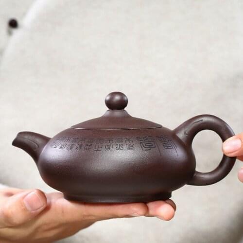Yixing are recommended by authentic pure manual single kung fu tea set purple sand teapot size capacity