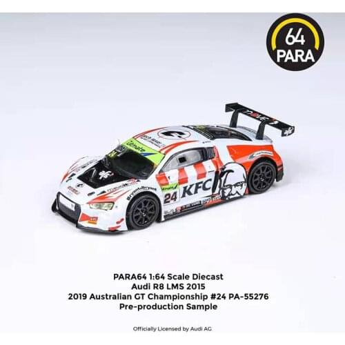 PARAGON 1/64 Audi R8 LMS Diecast Collection of Simulation Alloy Car Model Children Toys