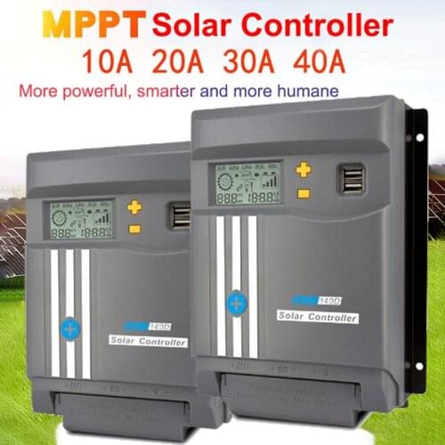MPPT Solar Charge Controller 12V 24V 10A 20A 30A 40A Photovoltaic Panel Step-down Charging Power Generation Solar Energy System