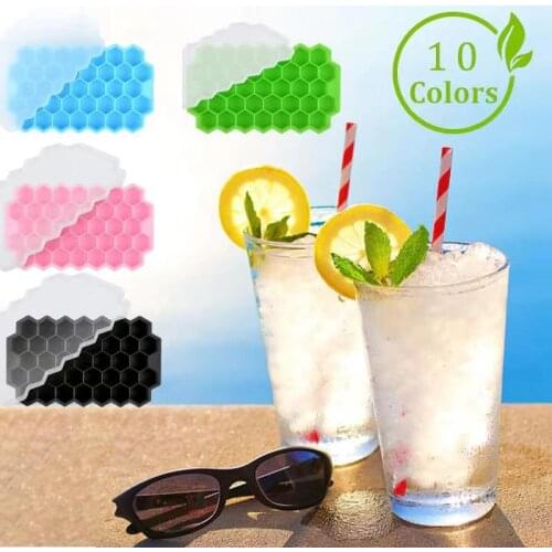 Ice Cube Trays with Lids Silicone Ice Cube Trays Flexible Easy Release Small Square Ice Tray Stackable Safe Ice Trays