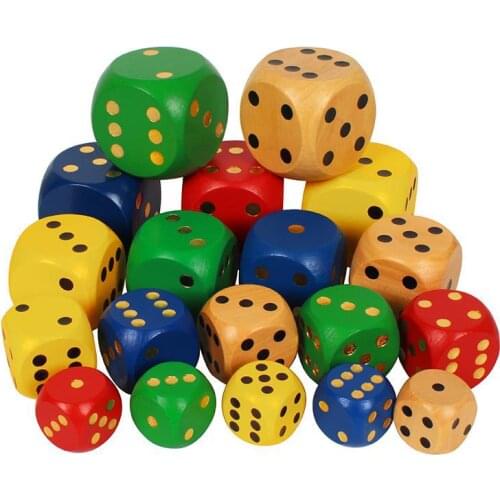 Best Promotion 6pcs/lot 30mm Multicolor Acrylic Round Corner Dice 6 sided Die Portable Table Games Dice