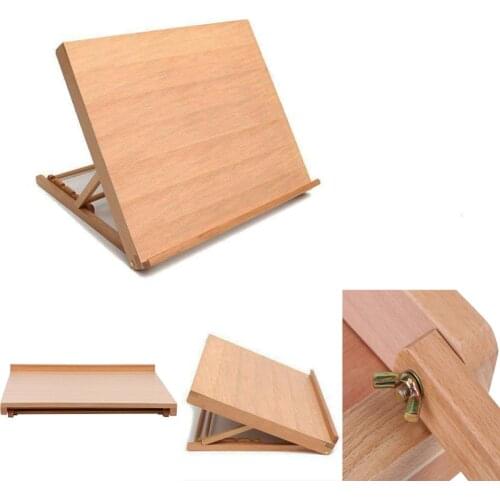 Wood Drawing Board Multifunctional A3 Desk Adjustable Sketching Easel Painting Stand Holder Art Supply For School Student Kids