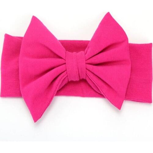 Baby Girl Fashion Headband Bows Elastic Headbands Red Hair Casual Band for Girls Solid Kids Toddler Turban Baby Hair Accessories