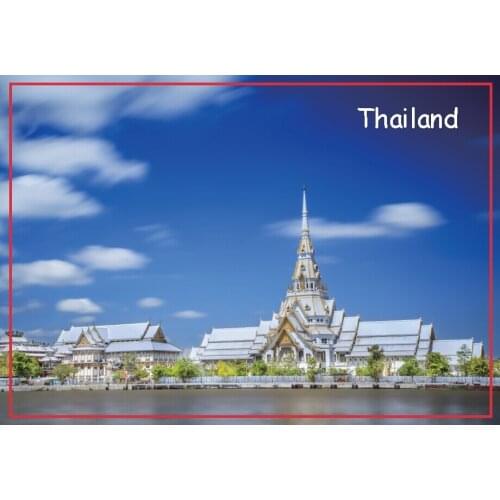 Rectangle Rigid Magnets 78*54mm Thailand Famous Wat Photo Fridge Magnets 20158
