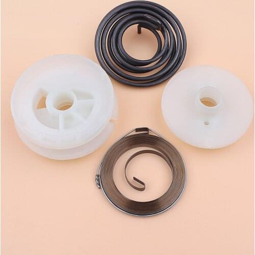 Recoil Starter Pulley Spring Repair Kit fit Husqvarn Trimmer 124L 125L 125LD 125E 128L 128LD 128 Brushcutter 544038802 545008087