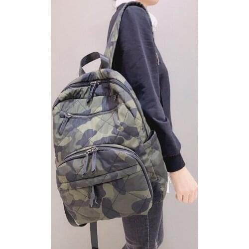 Lingge backpack 2021 new waterproof nylon neutral backpack large capacity simple travel leisure commuting bag