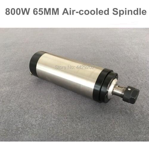 0.8KW 220V Air cooling Spindle Motor CNC 800W 65mm ER11 Air-cooled spindle for Engraving Milling Machine