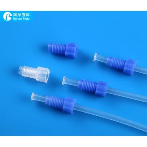 FEP Tube Connectors Stub End Joint Quick Coupling Anti High Pressure 1.5Mpa Multiple Choices PP PTFE Material Smooth Surface