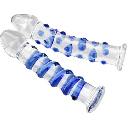 Female Masturbator Adult Products Large Penis Sex toys for Woman G-spot Crystal Glass Dildos Anal Butt Plug Realistic Dildo