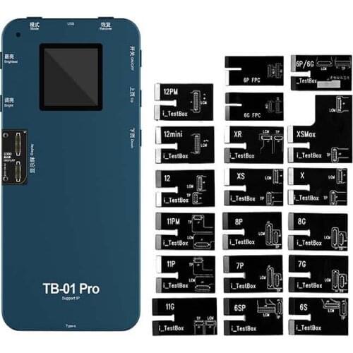 TB-01 PRO Test Box LCD Screen Tester Programmer for IP 6G-12 PRO MAX Testing Equipment Screen test with Display display
